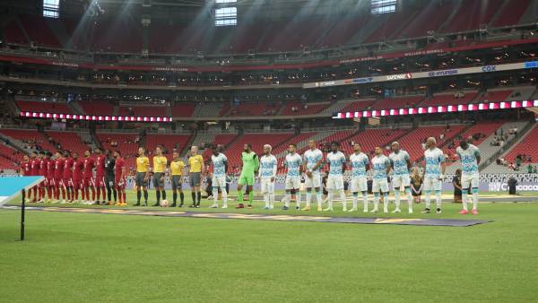 Qatar y Honduras podrían quedar empatados en puntos en caso de ganar sus respectivos juegos. Foto DIEZ: Mauricio Ayala.