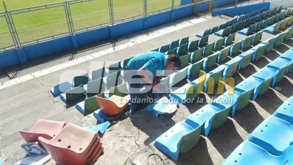 Así están puliendo el estadio Morazán para el partido contra Costa Rica
