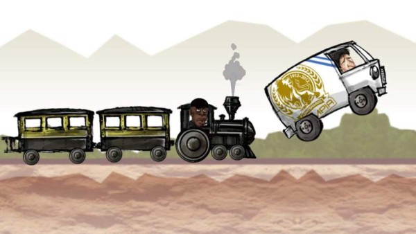 DIEZ CÓMICS: La máquina levanta y arrolla al león