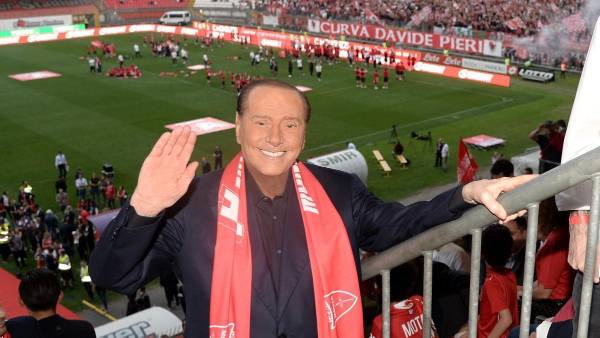 Berlusconi fue presidente del AC Milan. En 2018 compró al Monza.
