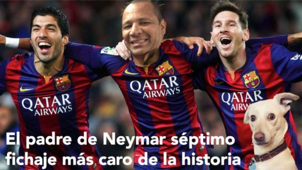 Neymar y su padre, atacados con duros memes tras su decisión de no seguir en Barcelona