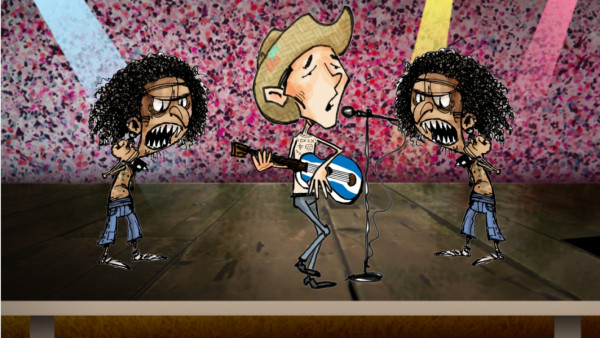 DIEZ-CÓMICS: Polache canta en Piña del Bar