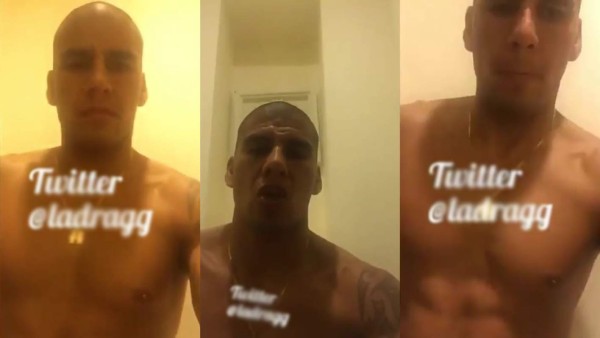 Filtran material del mexicano Carlos Salcido complaciéndose él mismo