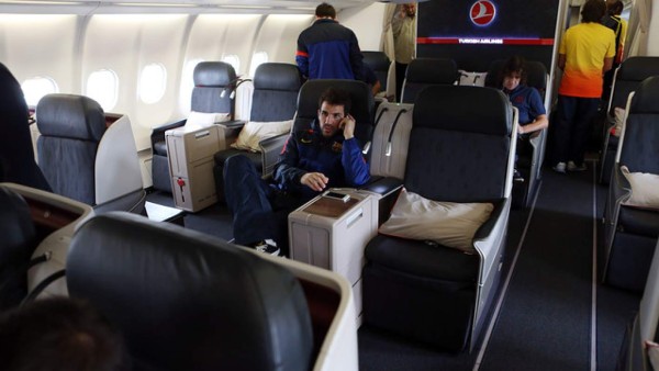 El lujoso e imponente avión del Barcelona