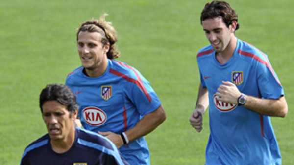 Diego Forlán se reportó en el Atlético