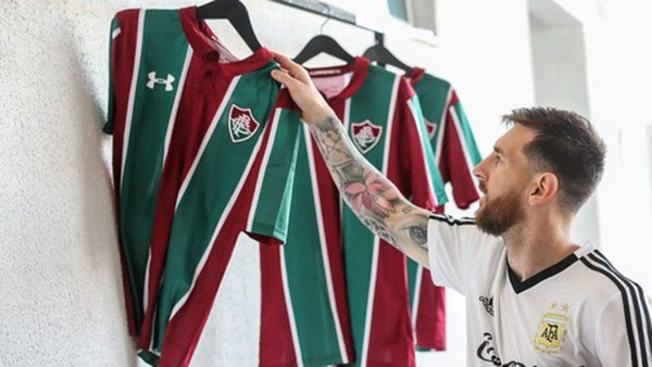 El homenaje del Fluminense a Messi previo a los cuartos de final de la Copa América