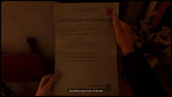 En esta captura no hay ningún error. Simplemente nótese como incluso los textos en hojas de papel han sido traducidos.