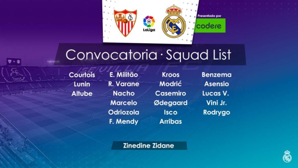 Zidane se la juega: La alineación del Real Madrid para enfrentar al Sevilla y evitar la crisis total