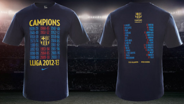 El Barcelona ya tiene la camiseta para celebrar la Liga 22