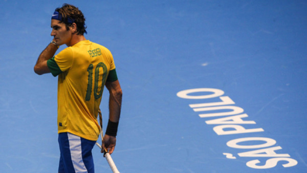 Roger Federer se despidió de Brasil con la 10 en su espalda