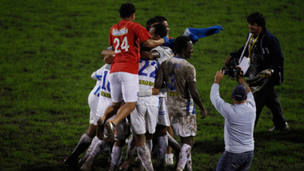 La celebración del campeón Olimpia