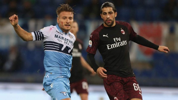 Lazio y Milan igualan 0-0 en la primera semifinal por la Copa Italia