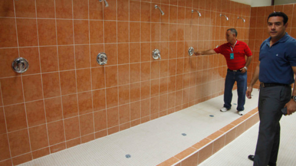 Casi listos los camerinos del Olímpico