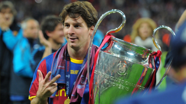 Messi, el jugador del partido en Wembley