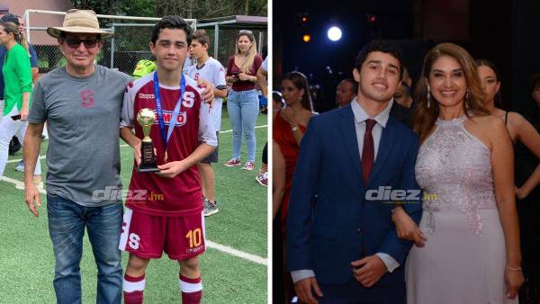 A la izquierda su padre, Evidelio Quiel Peralta y a su derecha su madre, María Isabel Ochoa. Foto: José Quiel.