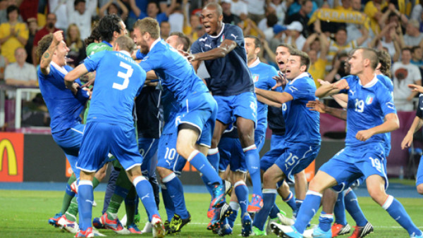 Italia se bajó a Inglaterra en los penales