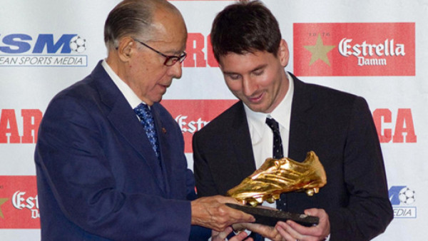 Lionel Messi recibió la Bota de Oro