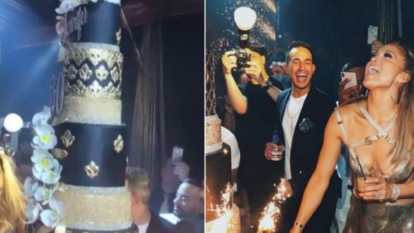 Fotos: Fiestón de Jennifer Lopez por sus 50 años y recibe espectacular regalo de Alex Rodríguez