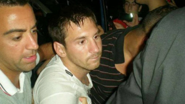 La noche loca de Messi y el Barcelona en Suecia