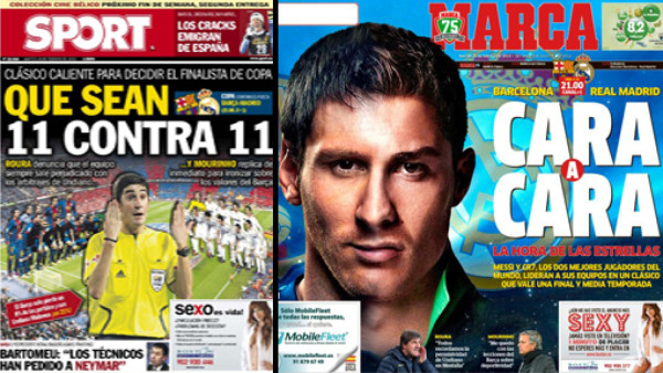 Ya calientan el Barcelona-Real Madrid