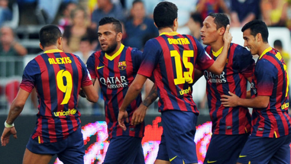 Barcelona vence al Almería y firma récord
