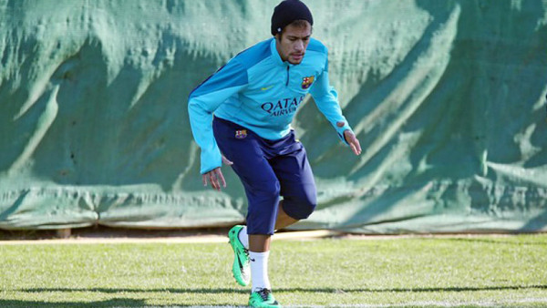 Neymar ya está de regreso en los entrenamientos del Barcelona