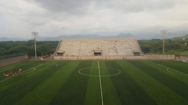 ¡CASI LISTO! Así luce estadio que inaugurarán Olimpia-Motagua en Choluteca