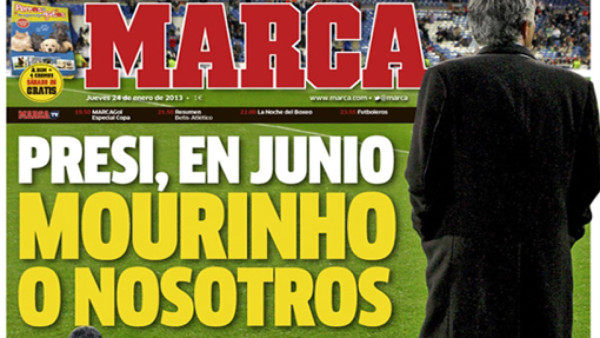 Real Madrid niega ultimátum a Mourinho