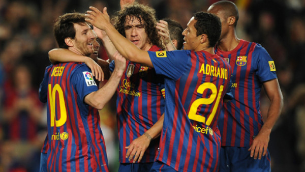 Pocker de Messi en la despedida a Pep