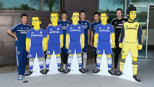 Jugadores del Chelsea estarán en 'Los Simpsons'