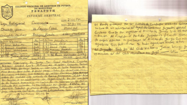 El acta arbitral que redactó Benigno