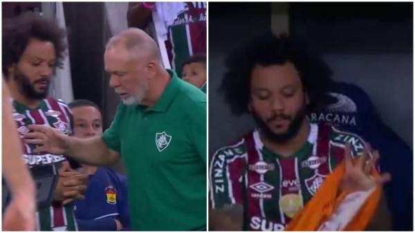 Escándalo en Brasil: Marcelo sufre tremendo desplante de su entrenador en el duelo Gremio ante Fluminense