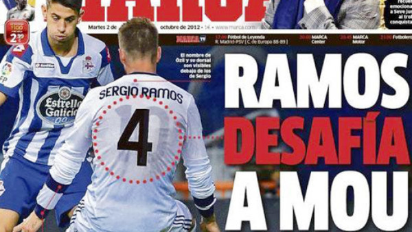 Sergio Ramos desafió a Mourinho ante Deportivo La Coruña