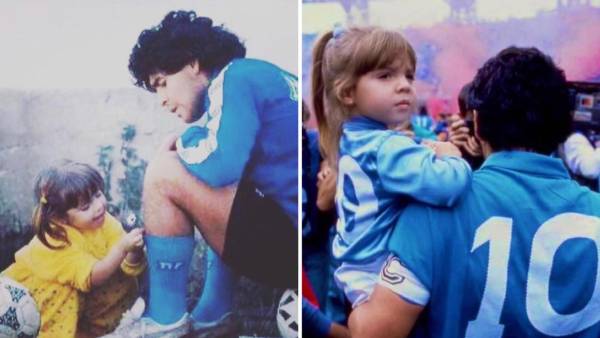 Dalma se crió en Italia, en pleno apogeo de su padre con el Napoli en la élite del fútbol.