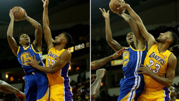 Hondureño Ronnie Aguilar debuta en pretemporada con los Lakers