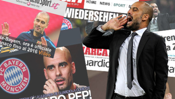 Llegada de Pep al Bayern le da la vuelta al mundo