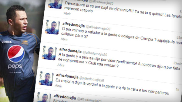 Alfredo Mejía explota contra técnico de Motagua