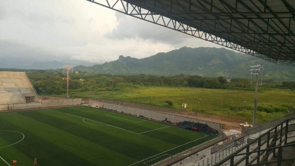 ¡CASI LISTO! Así luce estadio que inaugurarán Olimpia-Motagua en Choluteca