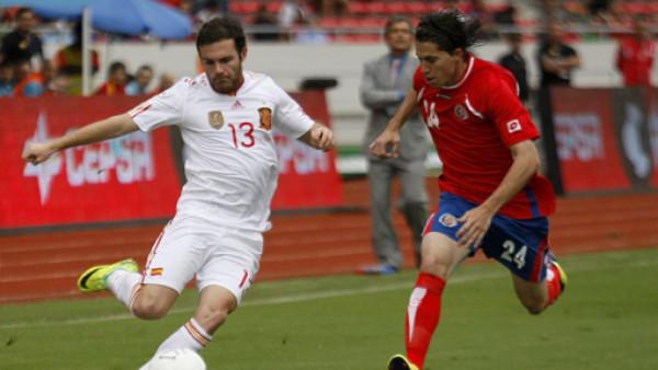 España frustró la alegría de Costa Rica
