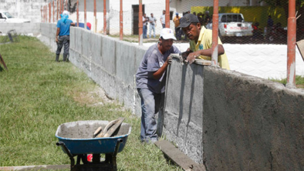 El estadio teleño está en remodelación