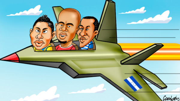 Tres legionarios que andan volando