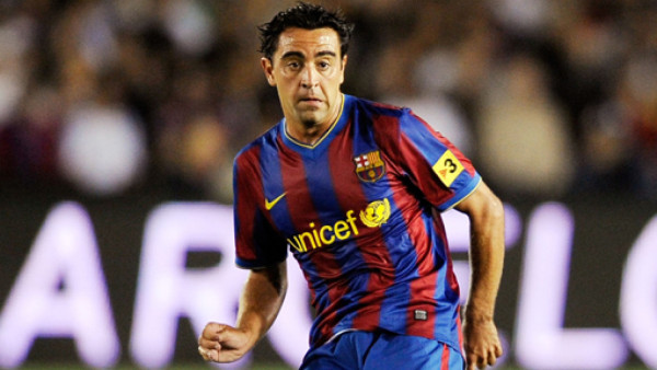Xavi volvió a entrenar con el Barcelona
