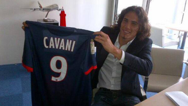 Cavani, jugador del Paris Saint Germain
