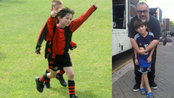 Juan Martínez, el niño que interpreta a Messi en película