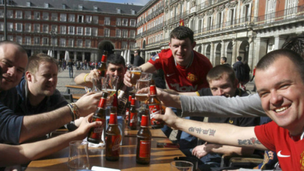 El ambiente previo a Real Madrid-Manchester United
