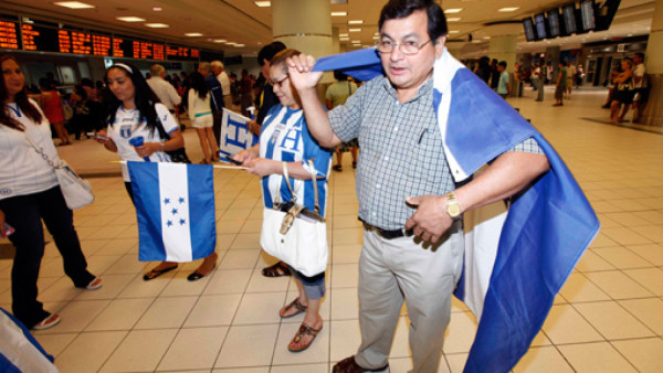 ¡Recibieron a Honduras con entusiasmo!