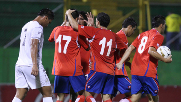 Costa Rica goleó Nicaragua en la apertura de la triangular Sub-23