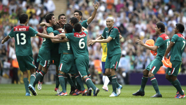 La medalla y los festejos de los jugadores mexicanos