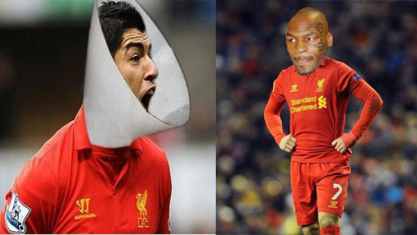 Luis Suárez víctima de montajes tras mordida a Ivanovic