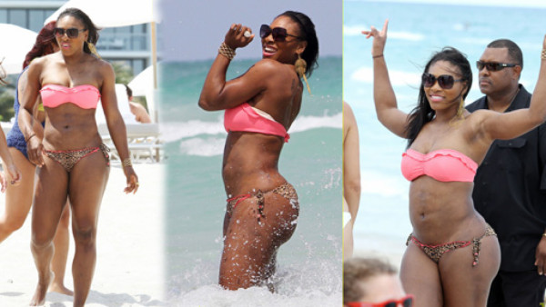 Serena Williams se destapa en las playas de Miami